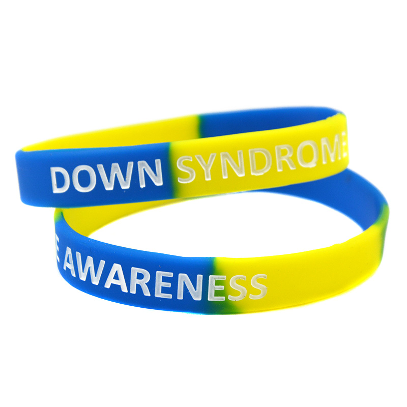 1PC Down Syndrome Awareness Silicone Rubber Wristband Great For Daily Reminder By Wearing This Colourful Jewelry
1PC Down Syndrome Awareness Silicone Rubber Wristband Great For Daily Reminder By Wearing This Colourful Jewelry