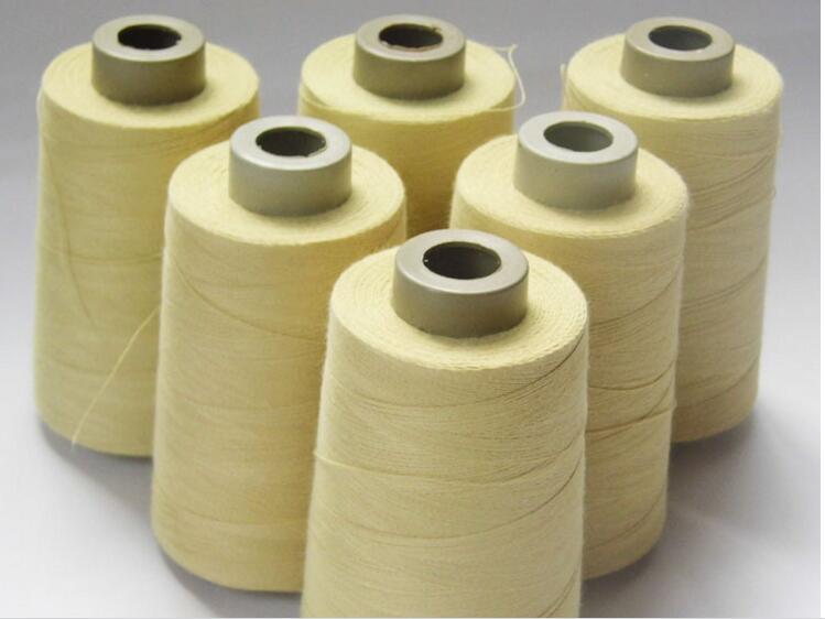 1414 yellow flame retardant wire fire protection clothing anti train thread electric welding glove material sale for roll