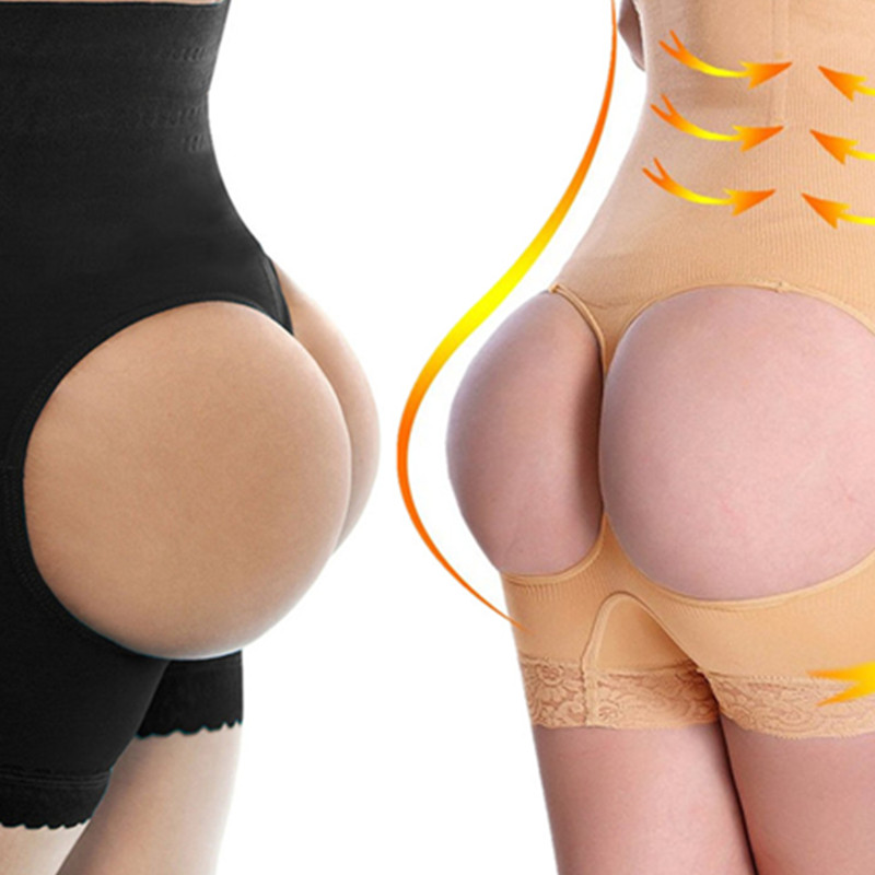 Wholesale- Sexy Lace Beautiful buttock Panties Tummy control with two hole butt lifter butt enhancer shaper underwear shapewear Panties