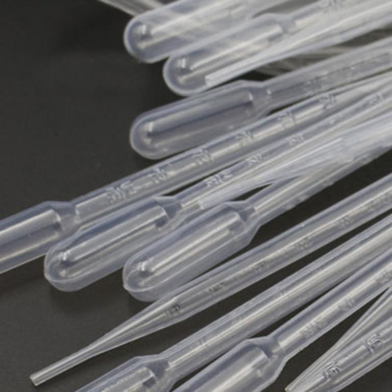 Storage Bottles 1800 Pieces 0.2ML Plastic Disposable Graduated Transfer Pipettes Eye Dropper Set Pipe Pipette School Experimental Material