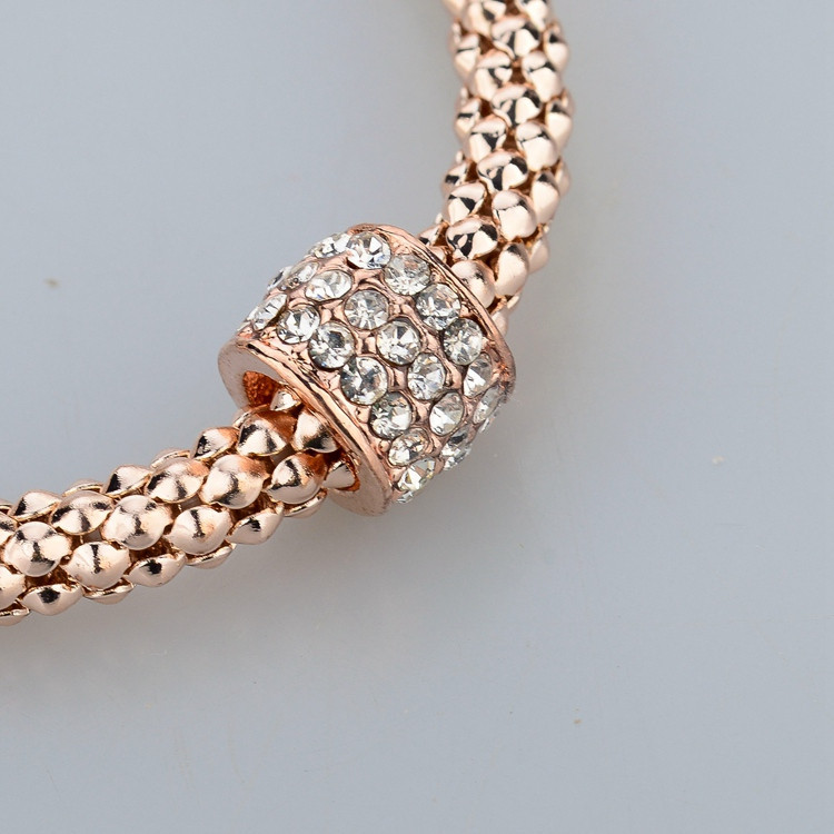 2017 Wedding Gold Plated Bracelets & Bangles Bracelet for Women Metal Chain Bracelet Fashion Jewelry 3pcs/lot