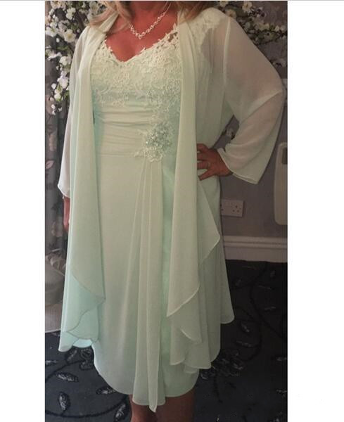 Mint Green Plus Size Mother Of The Bride Dress Knee Length Wedding Guest Gowns Two Pieces New Formal Dress
Mint Green Plus Size Mother Of The Bride Dress Knee Length Wedding Guest Gowns Two Pieces New Formal Dress