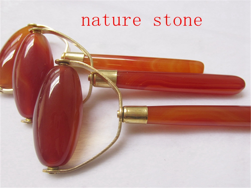 Natural Agate Skin Care New Face Pratical Jade Facial Massage Roller Anti Wrinkle Healthy Face Body Head Neck Foot Nature Beauty Tool