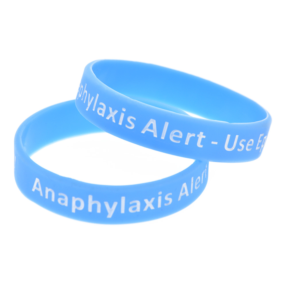 1PC Anaphylaxis Alert Silicone Bracelet What Better Way To Carry The Message Than With A Daily Reminder