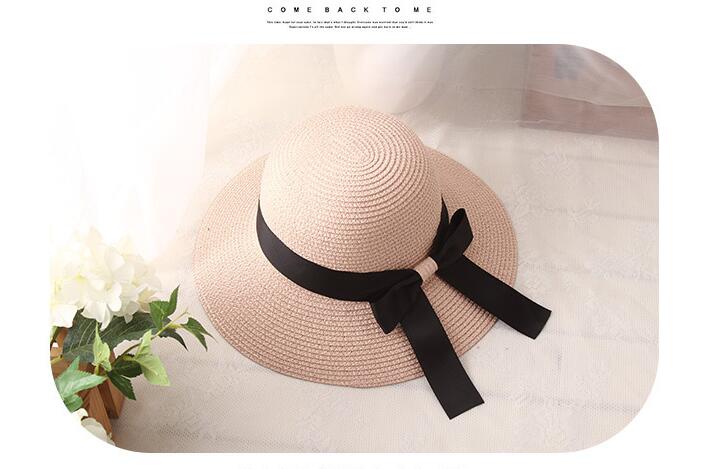 Korean Fashion Vintage Hat Lady Summer Wide Along Bow Visor Sun Beach Straw Mujer Cap Candy Colored Women Hats, Multi
Korean Fashion Vintage Hat Lady Summer Wide Along Bow Visor Sun Beach Straw Mujer Cap Candy Colored Women Hats, Multi