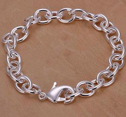 Free shipping Tradition Chain High quality Top Sale 925 Silver Noble fashion charm Bracelet Jewelry