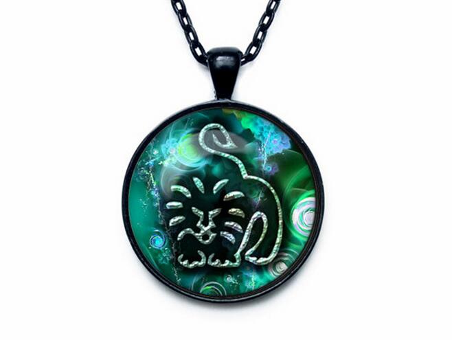 High quality Twelve Seasons Time Gemstone Glass Necklace Pendant Jewelry WFN357 (with chain) mix order 20 pieces a lot