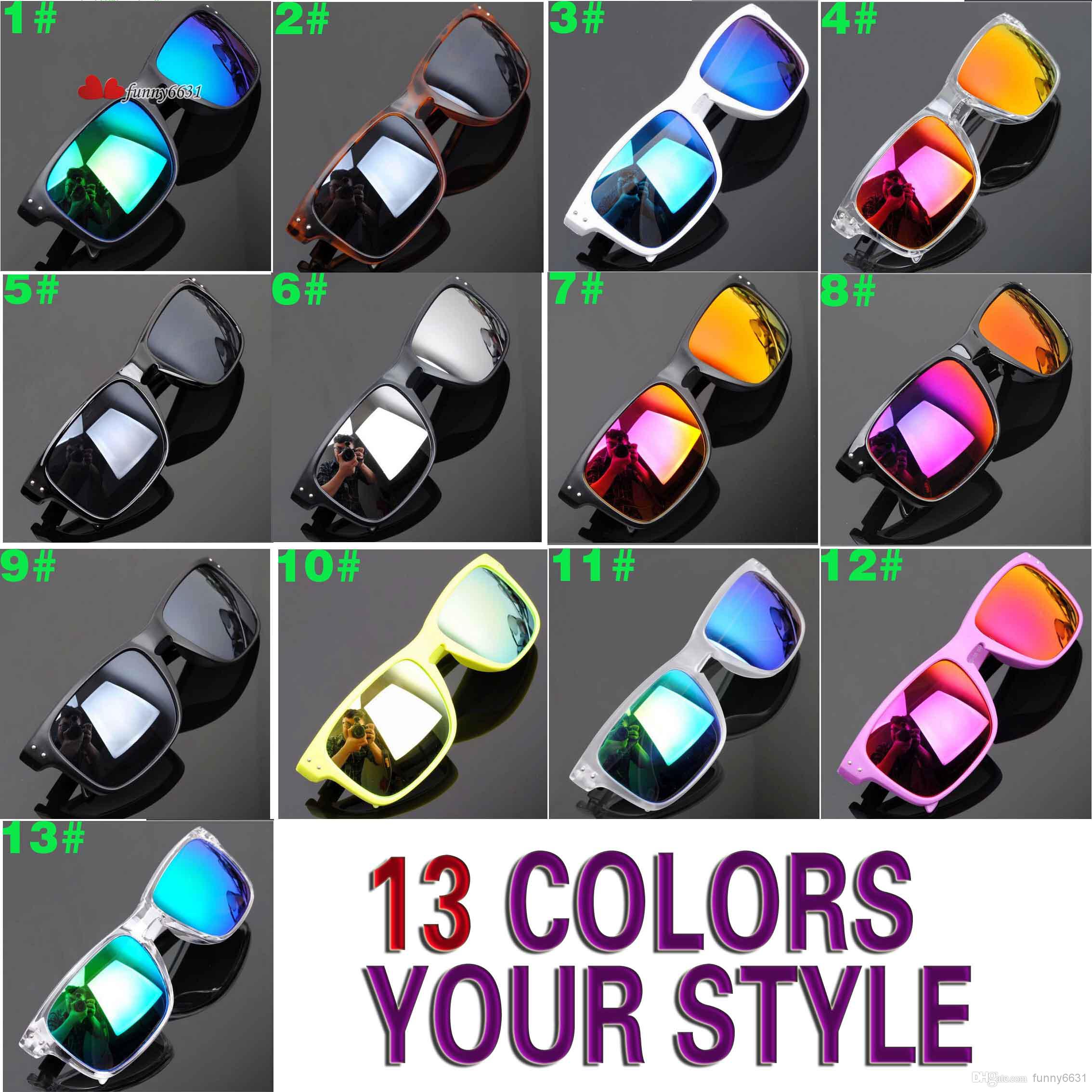 13 colors summer men sunglasses women reflective coating sun glass cycling sports dazzling brand new eyeglasses
13 colors summer men sunglasses women reflective coating sun glass cycling sports dazzling brand new eyeglasses