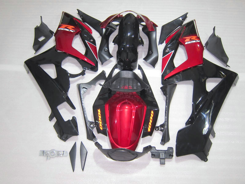 Injection molding hot sale fairing kit for Suzuki GSXR1000 05 06 wine red black fairings set GSXR1000 2005 2006 OT18, Same as picture
Injection molding hot sale fairing kit for Suzuki GSXR1000 05 06 wine red black fairings set GSXR1000 2005 2006 OT18, Same as picture