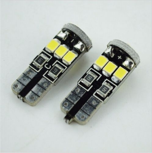 

10XCanbus T10 2835 9SMD LED Light ERROR FREE Wedge Bulb License plate lamp Color Temperature 6000K Color White