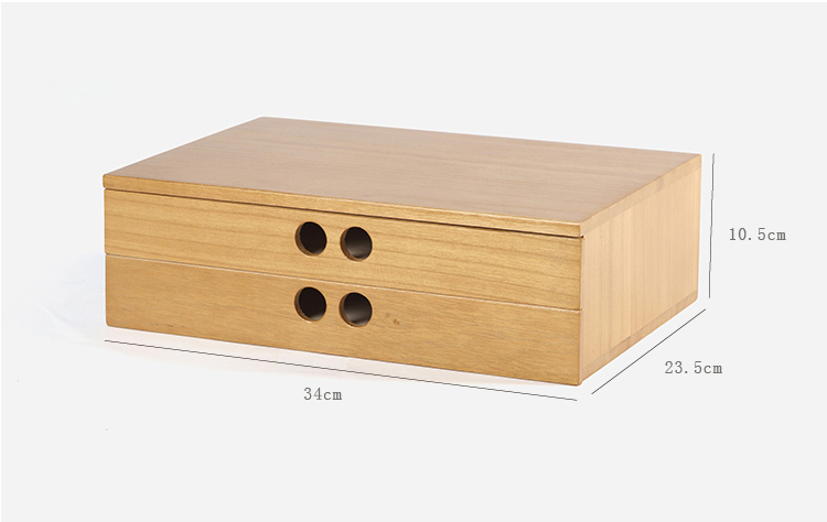 A 4 paper tool cabinet case Wooden desk storage drawer debris cosmetic storage box bin jewelry office Creative gift Home