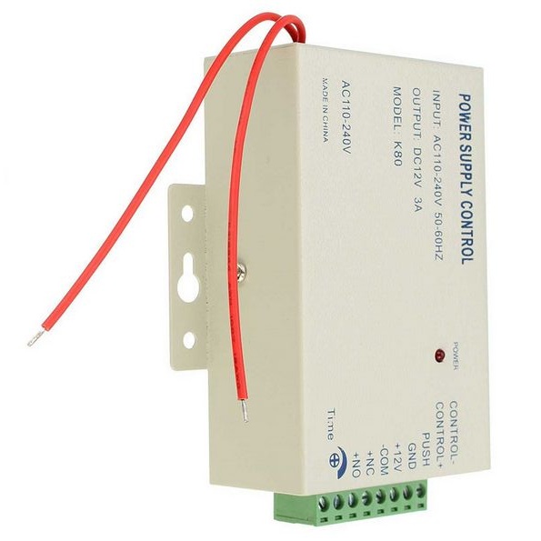 1pcs Power Supply Control Switch Door Access Control System DC 12V 3A / AC 110~240V