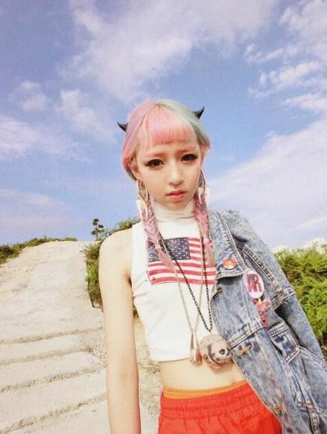 Hot sale Harajuku headdress demon horns hairpin hairpin hair ornaments FJ046 mix order 60 pieces a lot
