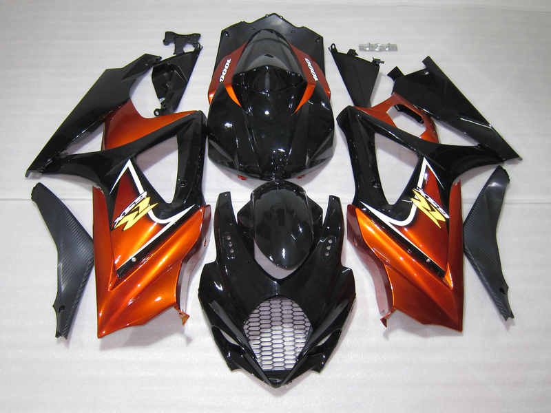 Injection mold ABS plastic fairings for Suzuki GSXR1000 2005 2006 burnt orange black fairing kit GSXR1000 05 06 OT52, Same as picture
Injection mold ABS plastic fairings for Suzuki GSXR1000 2005 2006 burnt orange black fairing kit GSXR1000 05 06 OT52, Same as picture