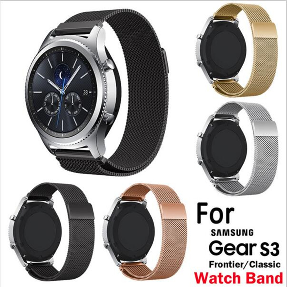 ese Loop Watchband Samsung Classic Strap For Gear S3 Frontier Stainless Steel Band w Magnetic Closure free shipping