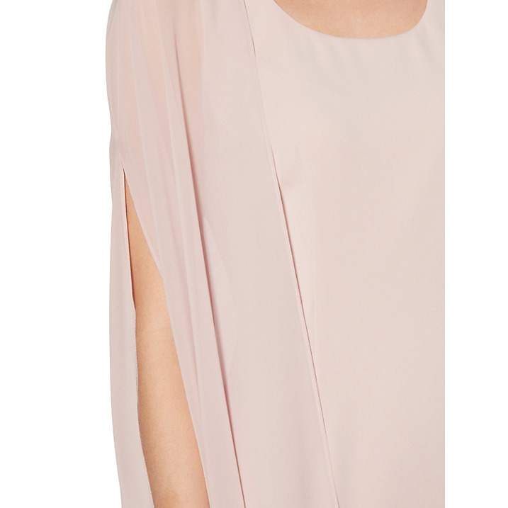 Blush Knee Length Chiffon Mother Of The Bride Dresses Elegant Formal Evening Wear Summer Groom Gowns Long Jacket Wedding Guest Dress