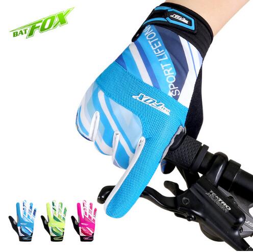 Top Quanlity 2017 Unisex Cycling Gloves Full Finger Polyester Bike Gloves MTB Road Mountain Sports Gloves Windproof Anti-shock Bicycle Glove