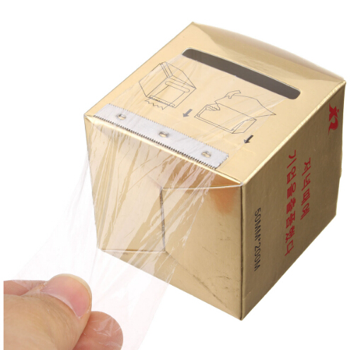 New 1Box Tattoo Plastic Wraps Cover Preservative Film Semipermanent Makeup Tattoos Eyebrow Liner Tattoo Accessory 50MM*200M