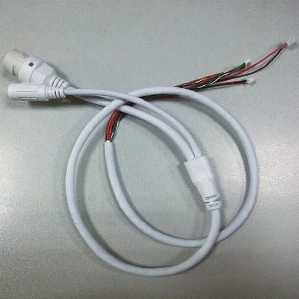 High Quality 2 Color CCTV IP Security Camera Module Circut Board PCB Cable Lines , Network RJ45 DC 12V Power Port Connector