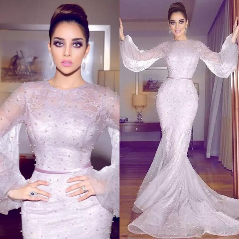 Luxury Pearls Mermaid Prom Dresses Jewel Poet Long Sleeves Sash Charming Elegant Evening Party Dress Fashion Lace Covered Tulle Evening Gows, Lavender
Luxury Pearls Mermaid Prom Dresses Jewel Poet Long Sleeves Sash Charming Elegant Evening Party Dress Fashion Lace Covered Tulle Evening Gows, Lavender