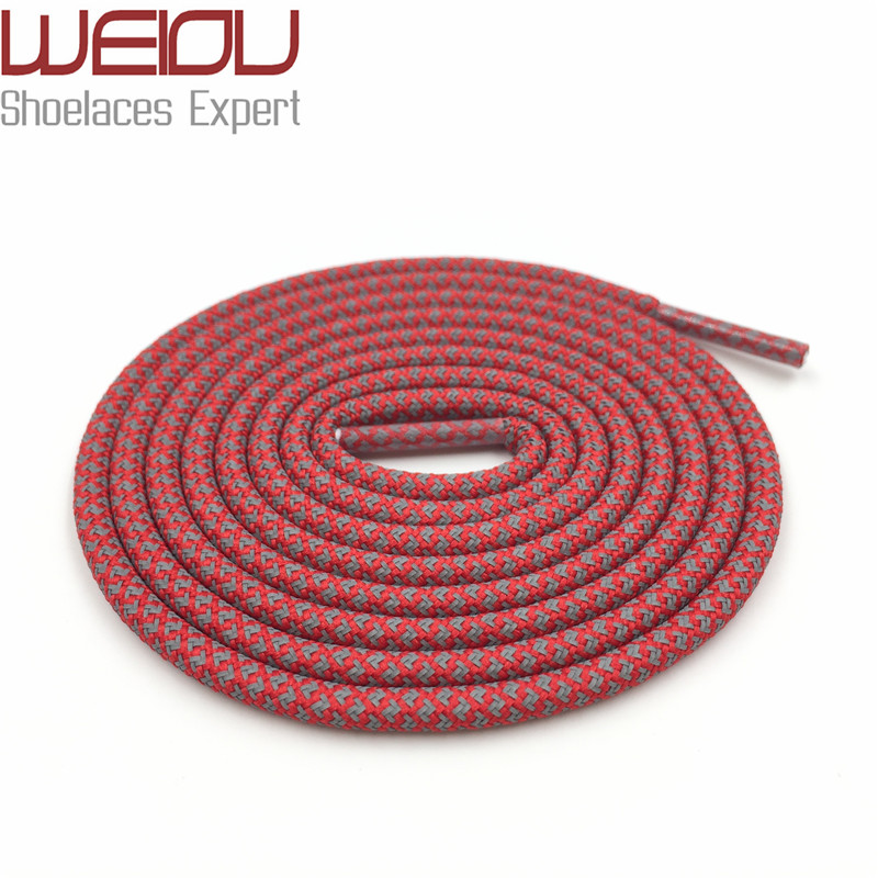 Weiou fashion plastic tips Round Shoe Laces 3M Shoelaces sneakers Rope Laces 120cm Ropelace for bootlaces mens Girls