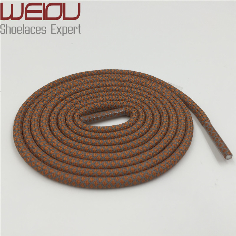 Weiou fashion plastic tips Round Shoe Laces 3M Shoelaces sneakers Rope Laces 120cm Ropelace for bootlaces mens Girls