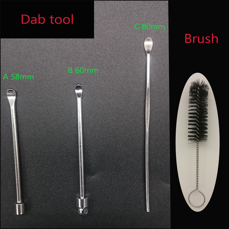 Dab Tool Stainless Steel Metal 56/60/80mm Wax Jar Dabber Titanium Nail And Cleaning Brush For E Cig Atomizer Dry Herb Vaporizer
Dab Tool Stainless Steel Metal 56/60/80mm Wax Jar Dabber Titanium Nail And Cleaning Brush For E Cig Atomizer Dry Herb Vaporizer