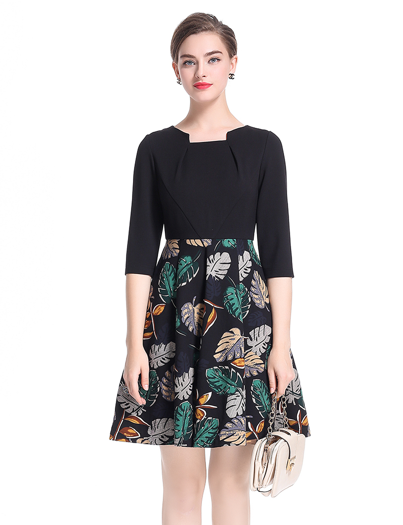 Fashion Print Women A-Line Dress Square Collar Half Sleeve OL Office Lady Work Dresses 0917189, As pictures
Fashion Print Women A-Line Dress Square Collar Half Sleeve OL Office Lady Work Dresses 0917189, As pictures