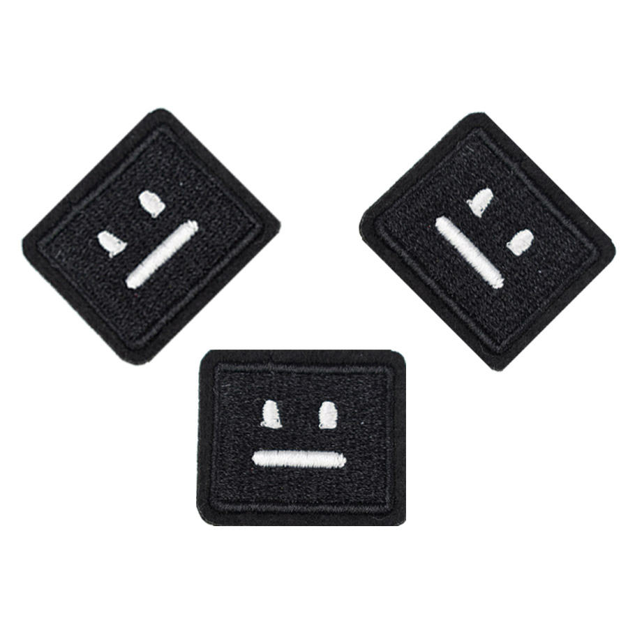 Diy patches for clothing iron embroidered Expression patch applique iron on patches sewing accessories badge stickers on clothes DZ-157, Black
Diy patches for clothing iron embroidered Expression patch applique iron on patches sewing accessories badge stickers on clothes DZ-157, Black