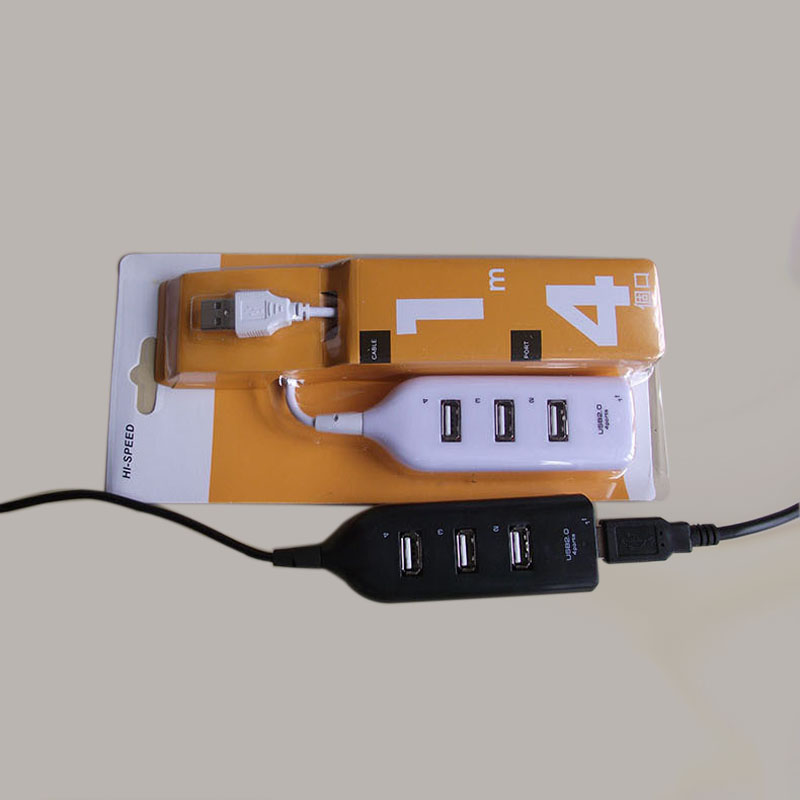 Mini High Speed 4 Port USB 20 HUB 60cm cable Adapter For Laptop PC Computer Laptop Peripherals Accessories8201072