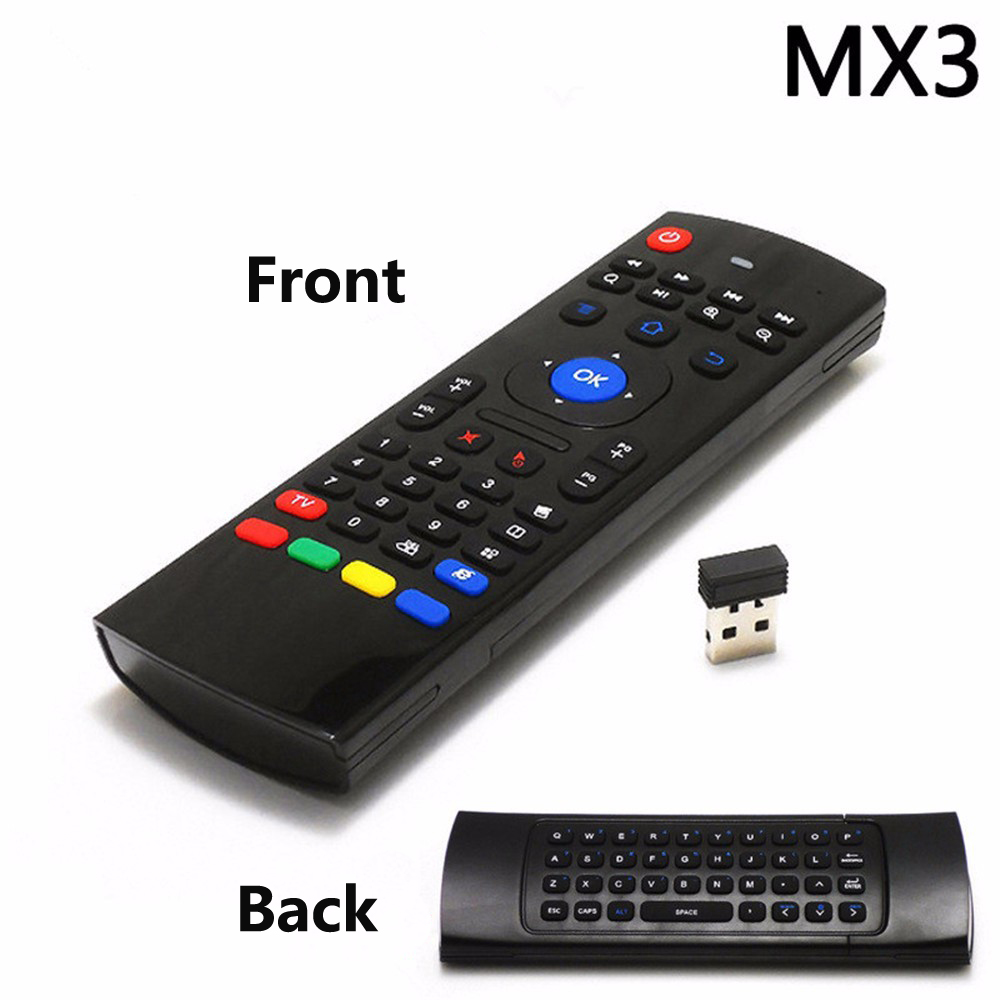 MX3 Voice Controller Air Fly Mouse 24GHz Wireless Smart Keyboard Remote With Black Light and Mic for Android TV Box