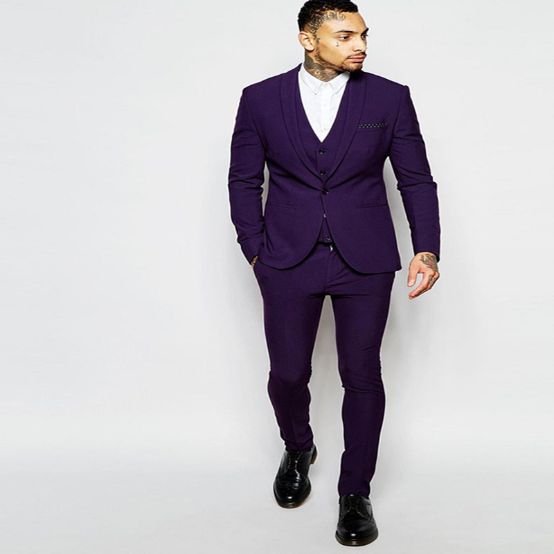 Latest Design One Button Purple Groom Tuxedos Groomsmen Best Man Suits Mens Wedding Blazer Suits (Jacket+Pants+Vest+Tie) NO:468, Same as image
Latest Design One Button Purple Groom Tuxedos Groomsmen Best Man Suits Mens Wedding Blazer Suits (Jacket+Pants+Vest+Tie) NO:468, Same as image