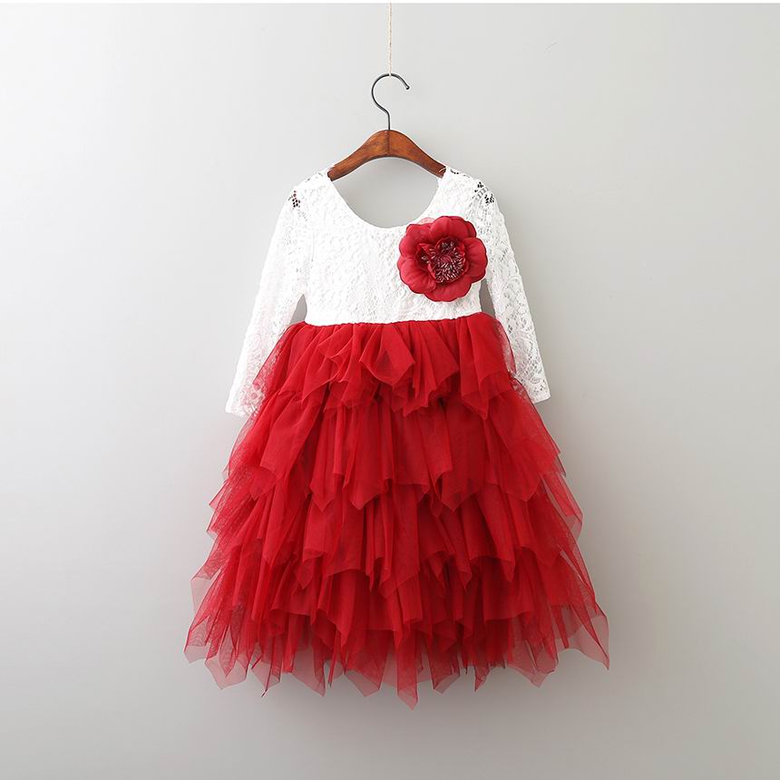 Retail New Girls Lace Dress Flower Tiered Tulle Maxi Dress Long Sleeve Princess For Wedding Party Children Clothes 1-10Y E17104, As photo
Retail New Girls Lace Dress Flower Tiered Tulle Maxi Dress Long Sleeve Princess For Wedding Party Children Clothes 1-10Y E17104, As photo