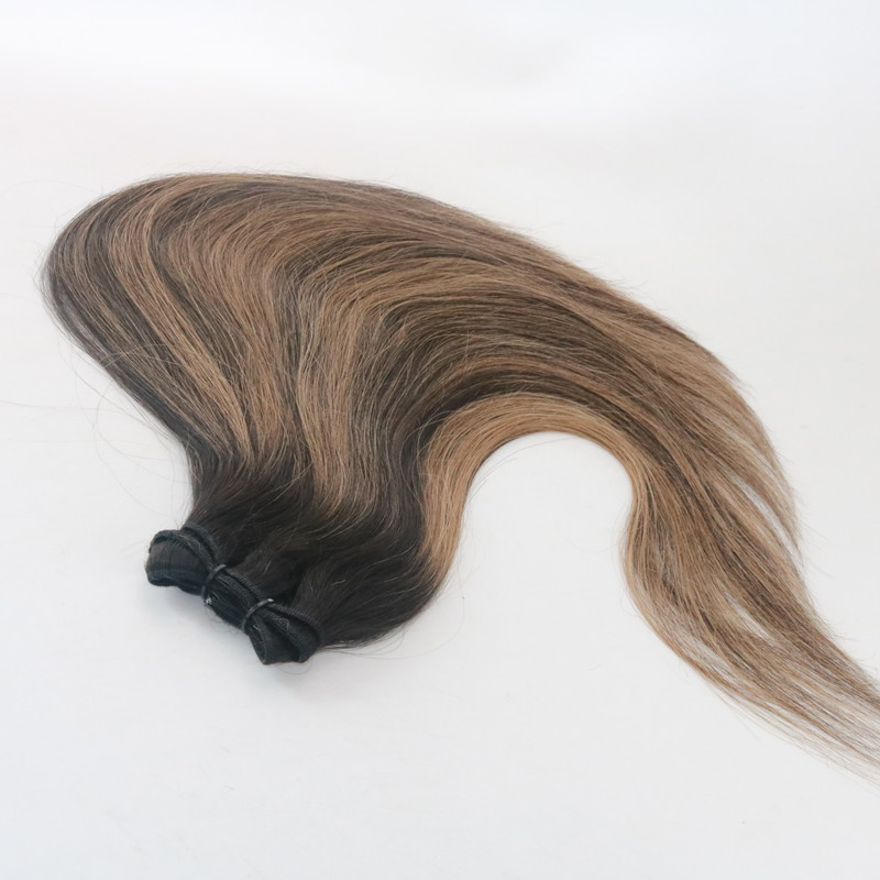 Balayage Color T1B/6 Best Selling Virgin Hair Straight Human Hair Weaving Hair Weft 100G Per Bundle