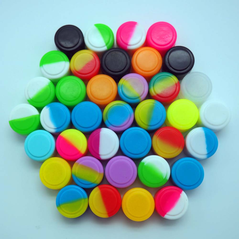 Nonstick wax containers 100pcs/lot 2ml silicon container mini assorted color food grade jars dab tool vape FDA approved
Nonstick wax containers 100pcs/lot 2ml silicon container mini assorted color food grade jars dab tool vape FDA approved