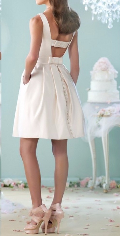 Simple Ivory Wedding Dresses 2024 Short Satin Simple Belt Bow Country Bridal Gowns Boho Dressc Vestidos De Novia Wedding Gowns