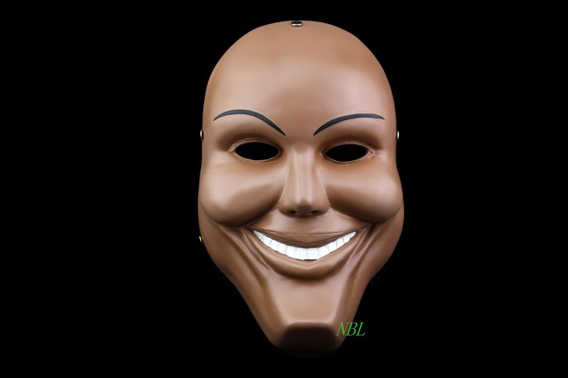 Wholesale-Movie The Purge Clown Resin Anonymous Masks Halloween Scary Horror Party Full Face Mask Carnival Costume Free Shipping