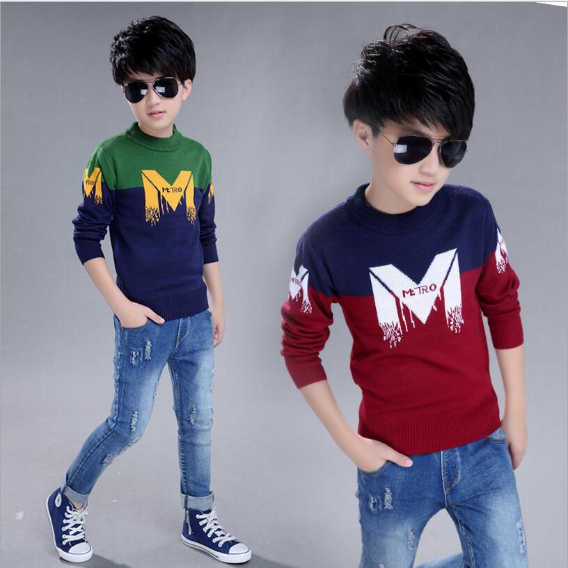 2017 Autumn Winter England Style New Kids boy Sweater Coat Children Clothing Baby letter M jacquard Cotton Boys Pullover 5-10Y, Green
2017 Autumn Winter England Style New Kids boy Sweater Coat Children Clothing Baby letter M jacquard Cotton Boys Pullover 5-10Y, Green
