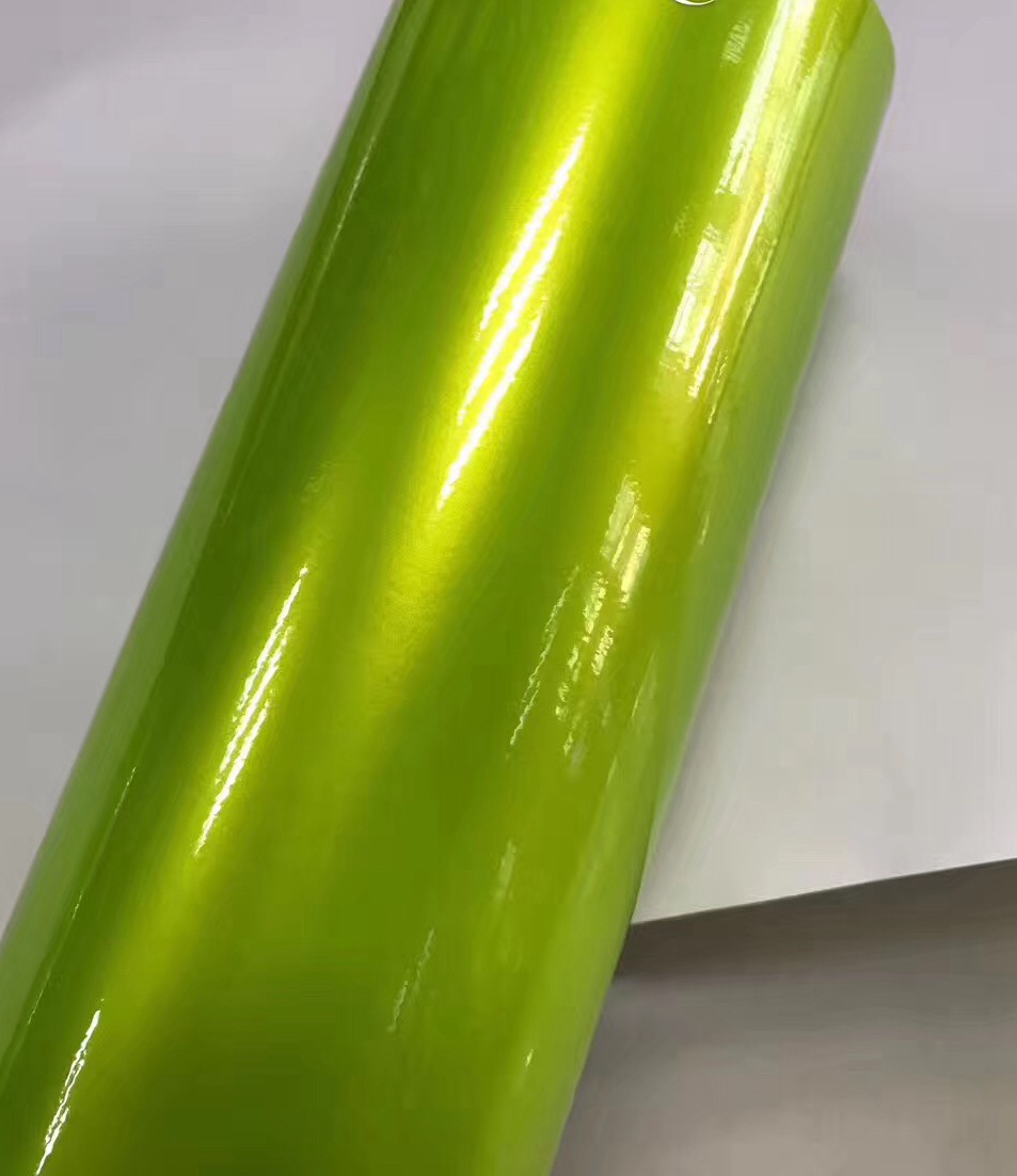 fluorescent lime Gloss shift to gold metallic Vinyl Wrap For Car Wrap Film Magic glossy 1080 Union Covering foil Size:1.52*20m( 5x67ft)