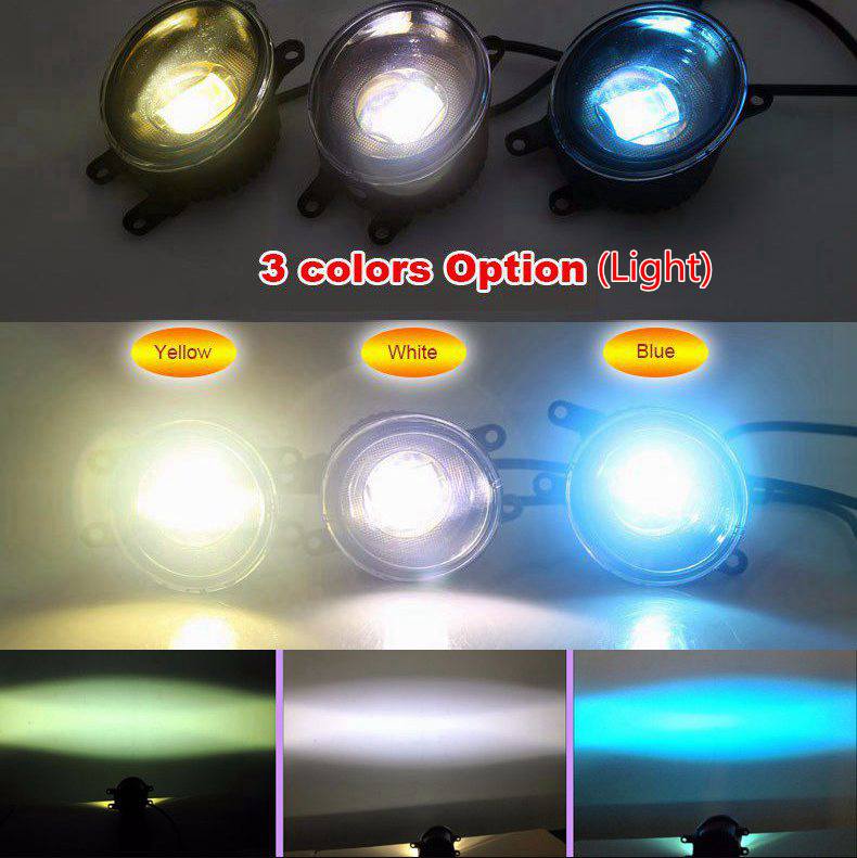 2 Pcs/set Car Front Fog Lamps DRL Turn Signal Angel Eyes Special Vision Replace original Fog Lamps Fit for Toyota Camry Yaris Wish Previa