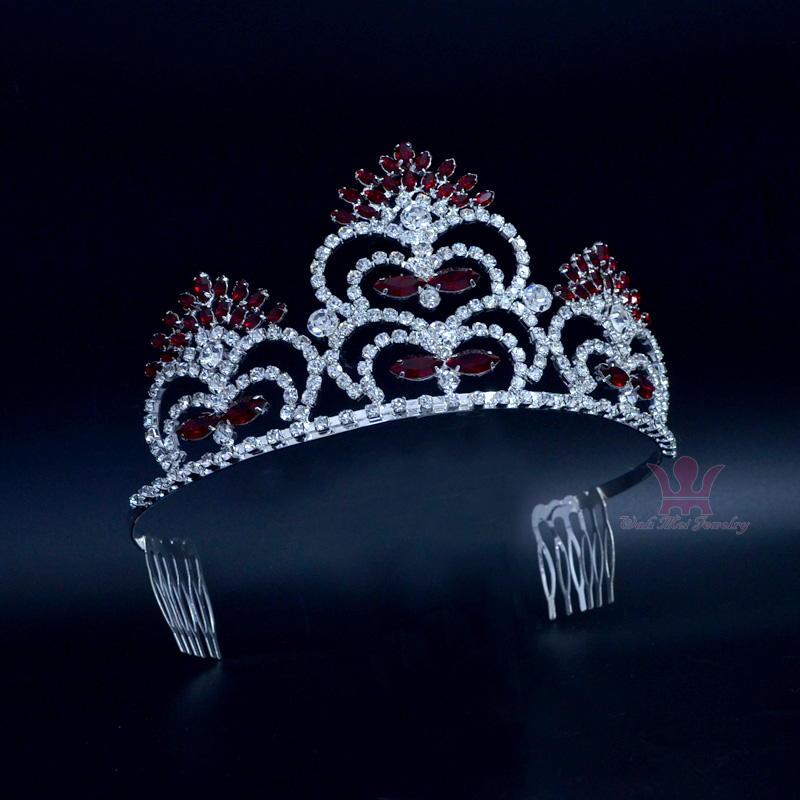 Miss Beauty Paggeant Crowns 3.2 Inches Siam Colour With Comb Rhinestone Red Tiaras For Wedding Events Bridal Accessories Headpieces 02182
Miss Beauty Paggeant Crowns 3.2 Inches Siam Colour With Comb Rhinestone Red Tiaras For Wedding Events Bridal Accessories Headpieces 02182