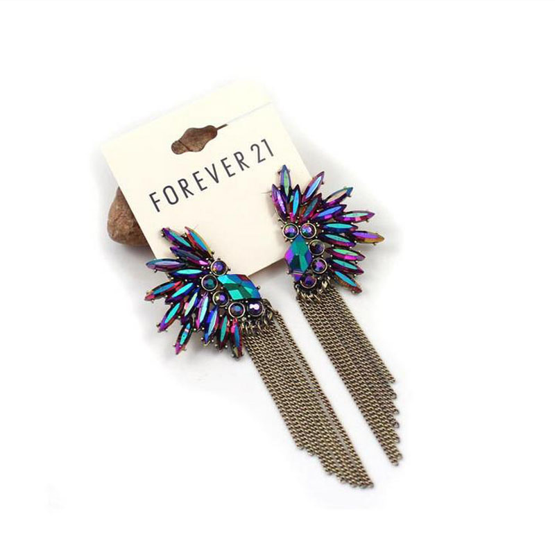 Angel Wing Feather Purple Crystal Earrings Fashion 2017 For Women chain tassel earrings Girls Christmas gift
Angel Wing Feather Purple Crystal Earrings Fashion 2017 For Women chain tassel earrings Girls Christmas gift