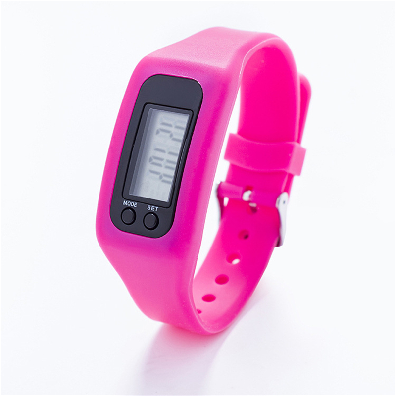 Digital LED Pedometer Smart Wristbands Multi Watch silicone Run Step Walking Distance Calorie Counter Electronic Bracelet Colorful Pedometers free shi