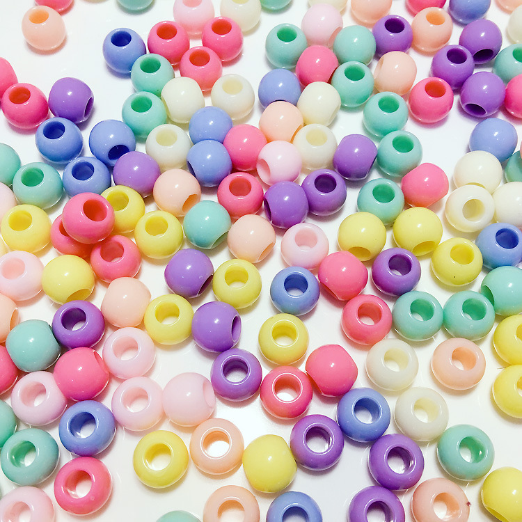 50Pcs Colourful Dread Dreadlock Beads Mix Hair Braid Cuff Clip 6mm Hole