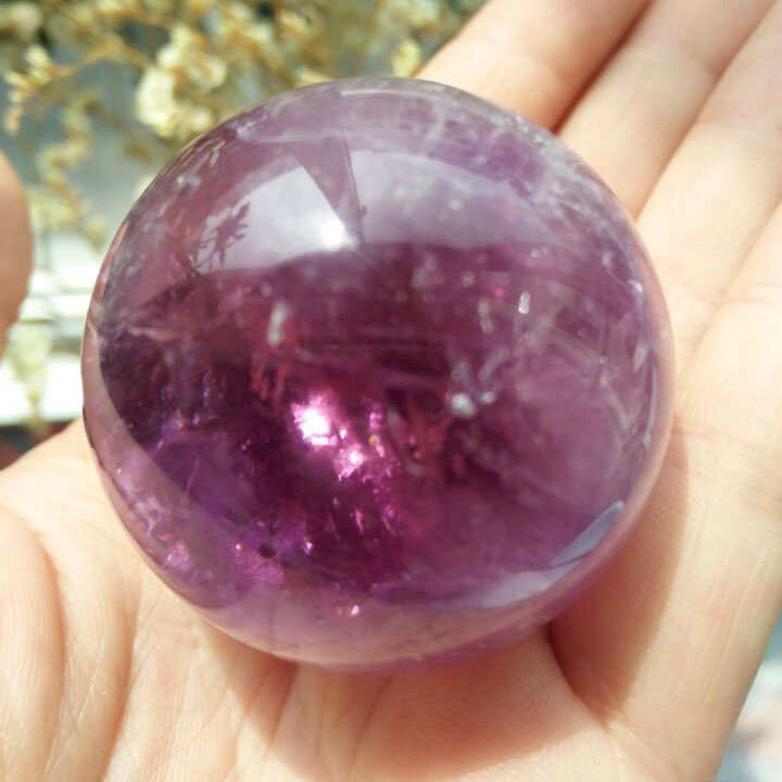 Home decoration 4050 mm Natural rock quartz amethyst stone crystal ball crystal sphere healing business gift1181771
