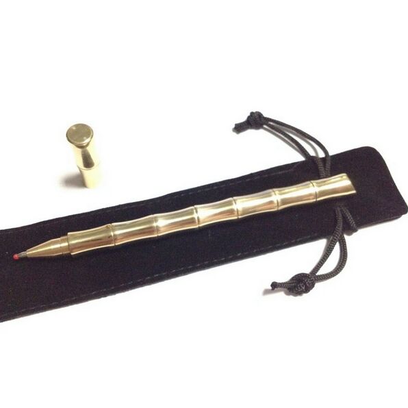 New Marker Tactical Pen Self Defense Gel Pen Copper Metal Handmade Brass Favorite Neutral Marker Out Tool