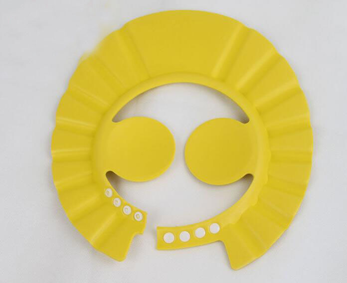 Baby Kids Shampoo Cap Adjustable EVA Foam Bath Shower Cap Hat Wash Hair Shield Pink/Blue/Yellow G588