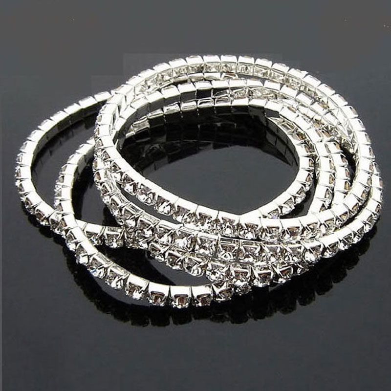Wholesale New women Multilayer Tennis bangle Bracelets 1-5 Rows Clear Crystal Rhinestone elasticity Bracelet Fashion Jewelry Free shipping
Wholesale New women Multilayer Tennis bangle Bracelets 1-5 Rows Clear Crystal Rhinestone elasticity Bracelet Fashion Jewelry Free shipping