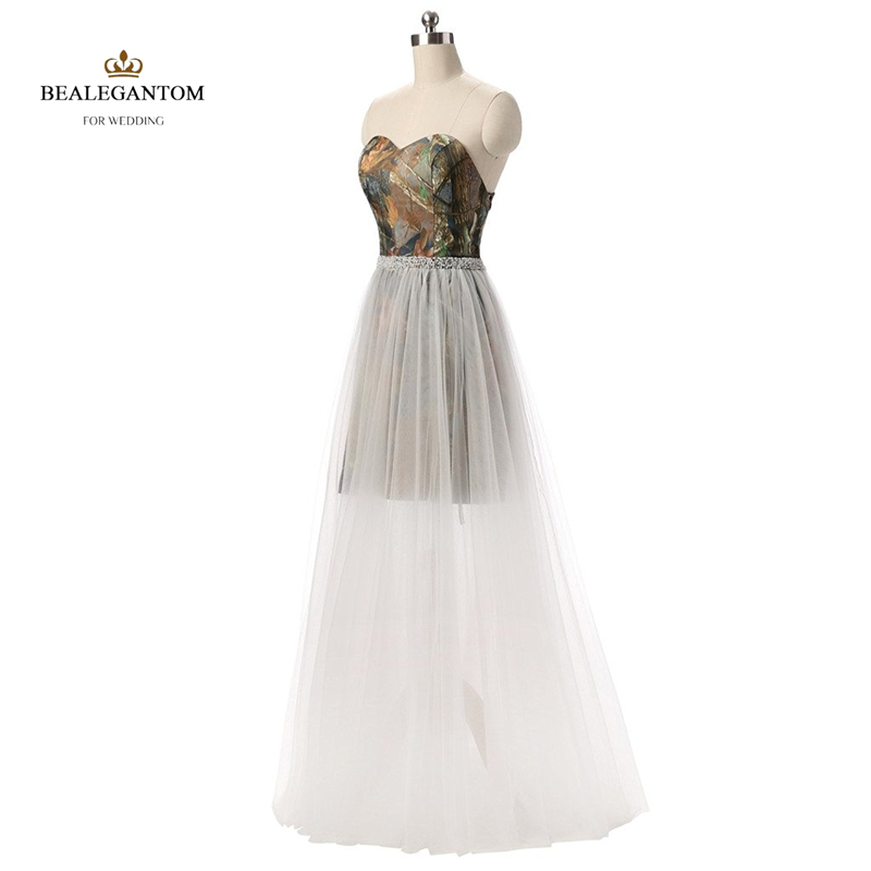 sexy fashion aline wedding dresses with sweetheart formal long camouflage wedding party bridal gowns wa10