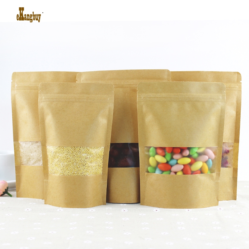 big 50pcs/lot big 4sizes Kraft Paper packaging bag frosted windows stand up Zipper packing bags zip lock retailer package seal
big 50pcs/lot big 4sizes Kraft Paper packaging bag frosted windows stand up Zipper packing bags zip lock retailer package seal